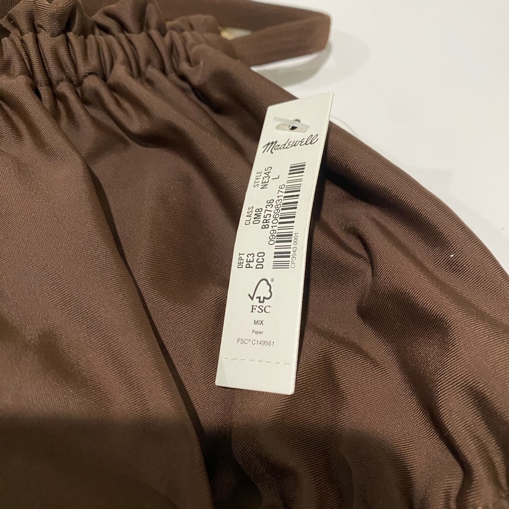 Madewell Second Wave Ruched String Bikini Top Siz… - image 6